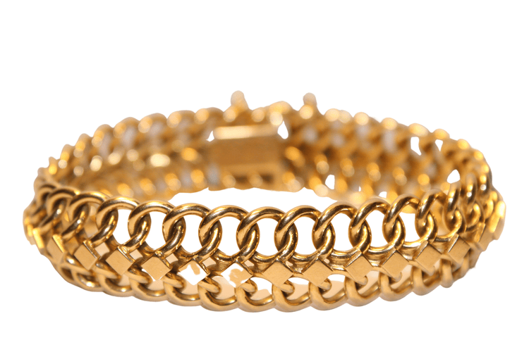 Bracelet Bracelet Maillons et Losanges 58 Facettes 11426D