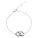 Bracelet Bracelet Messika "Infinity" en or blanc et diamants. 58 Facettes 30091
