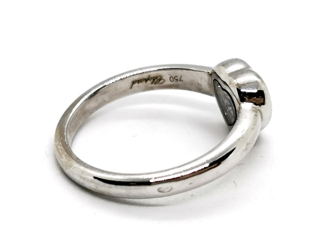 Bague 54 Chopard Bague Coeur Happy Diamonds Or blanc Diamant 58 Facettes 1160015CN