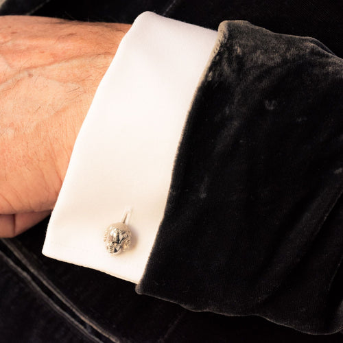 Boutons de manchette Boutons de manchettes Argent Chérubins 58 Facettes 19-653