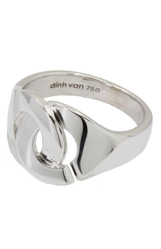 Bague 52 Bague Dinh Van menottes R12 Or Blanc 58 Facettes 32861