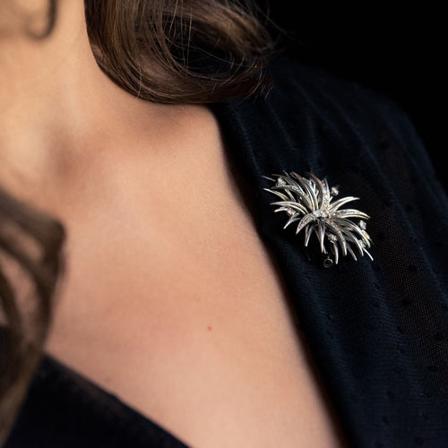 Collier Collier en perles fermoir broche diamants 58 Facettes 05-092-6829928