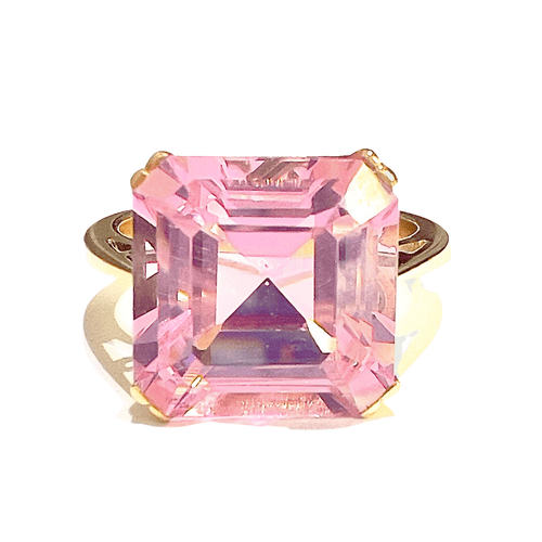 Bague 56 Bague Améthyste Rose de France 58 Facettes