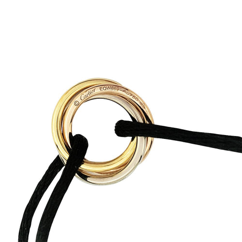 Bracelet Bracelet Cartier, "Trinity", trois ors et diamants. 58 Facettes 30361
