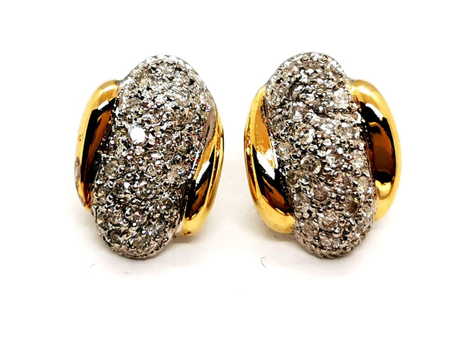 Boucles d'oreilles Boucles d'oreilles Or jaune Diamant 58 Facettes 1132935CD