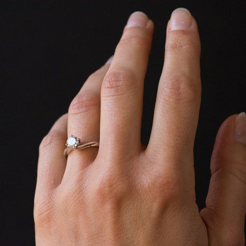 Bague 48 Solitaire or blanc diamant 58 Facettes 00-145-5677559-53