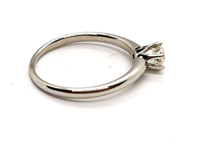 Bague 54 Bague Solitaire Or blanc Diamant 58 Facettes 1126561CN