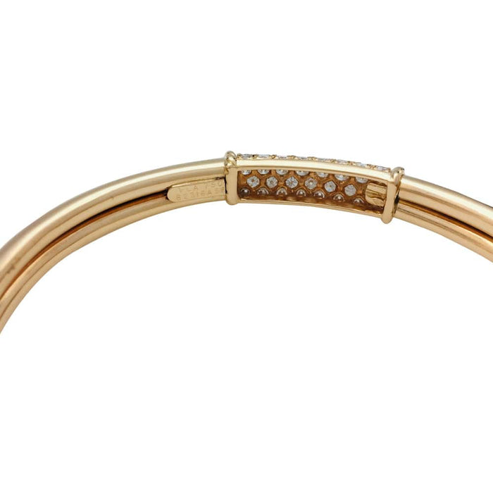 Bracelet Bracelet Van Cleef & Arpels, "Philippine", or jaune et diamants. 58 Facettes 29244