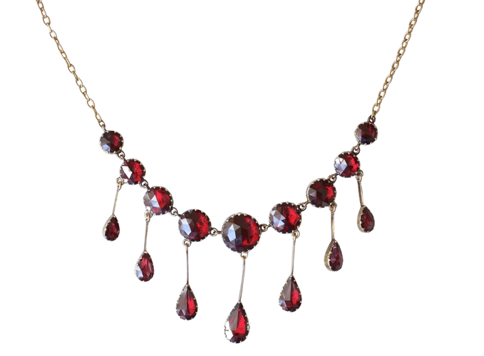 Collier Collier draperie grenats 58 Facettes